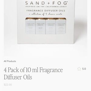 SAND + FOG Fragrance Diffuser Oils 4 Pack new in box